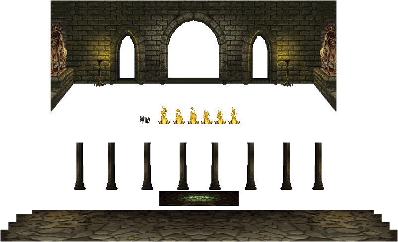Click For Full Sized Image The Balcony / Noob Saibot's - Sprites Mortal Kombat Stage (802x489), Png Download