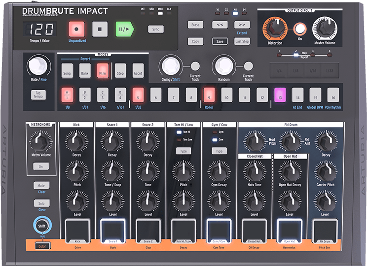 A Drum Machine With Attitude, Drumbrute Impact Is An - Arturia Drumbrute Impact (1192x627), Png Download