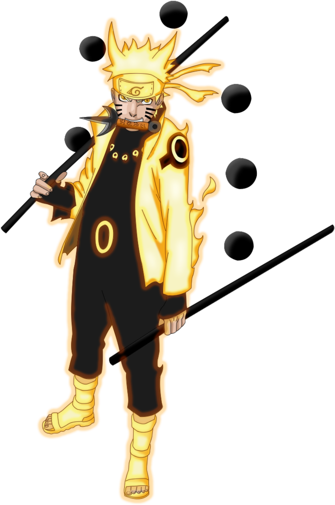 Naruto Kurama Mode Vs Luffy Gear 5 Mode - Naruto Six Paths Sage Mode (748x1068), Png Download