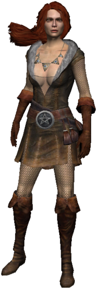 Picture - Witcher Triss (200x593), Png Download