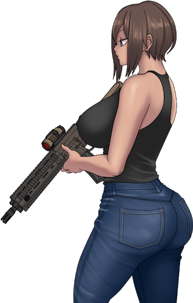 Photo - Assault Rifle (530x663), Png Download