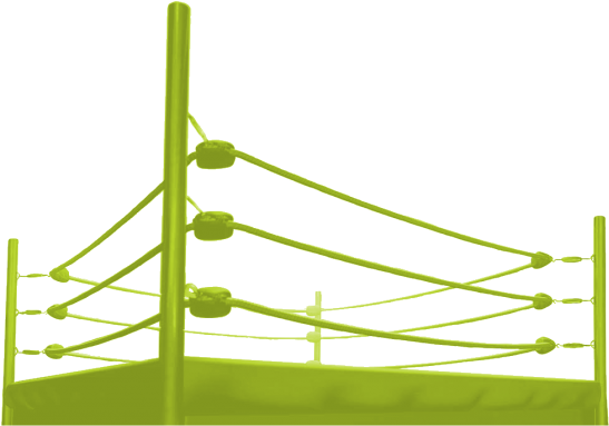 Boxing Ring Ropes Png For Kids - Boxing Ring Png (640x392), Png Download