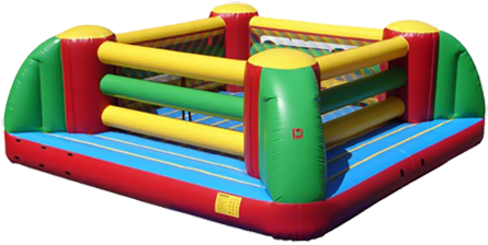 Boxing Ring - Kidwise 24 X 24 Boxing Ring Bounce House (commercial (460x460), Png Download