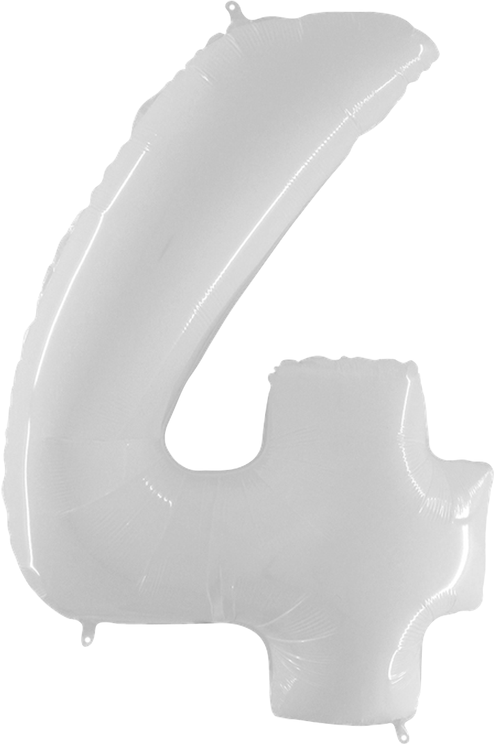 This White Balloon Is Made From A Different Material - Number (1080x1080), Png Download