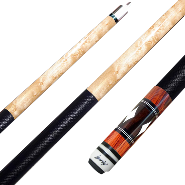 Boriz Billiards Black Leather Grip Pool Cue Stick Original - Cue Sports (600x600), Png Download