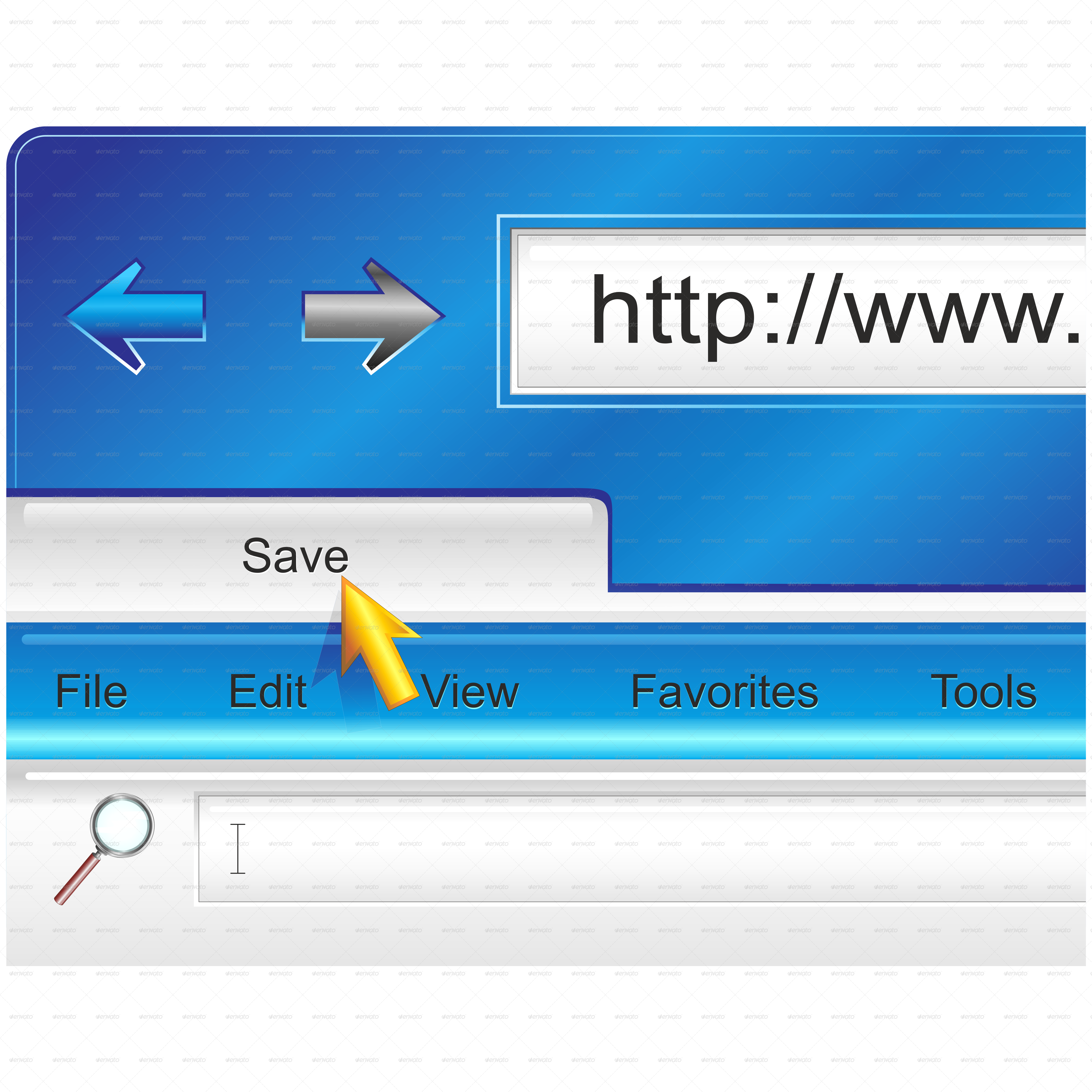 Web Page Corner-png5000 - Web Page Browser 5'x7'area Rug (5000x5000), Png Download