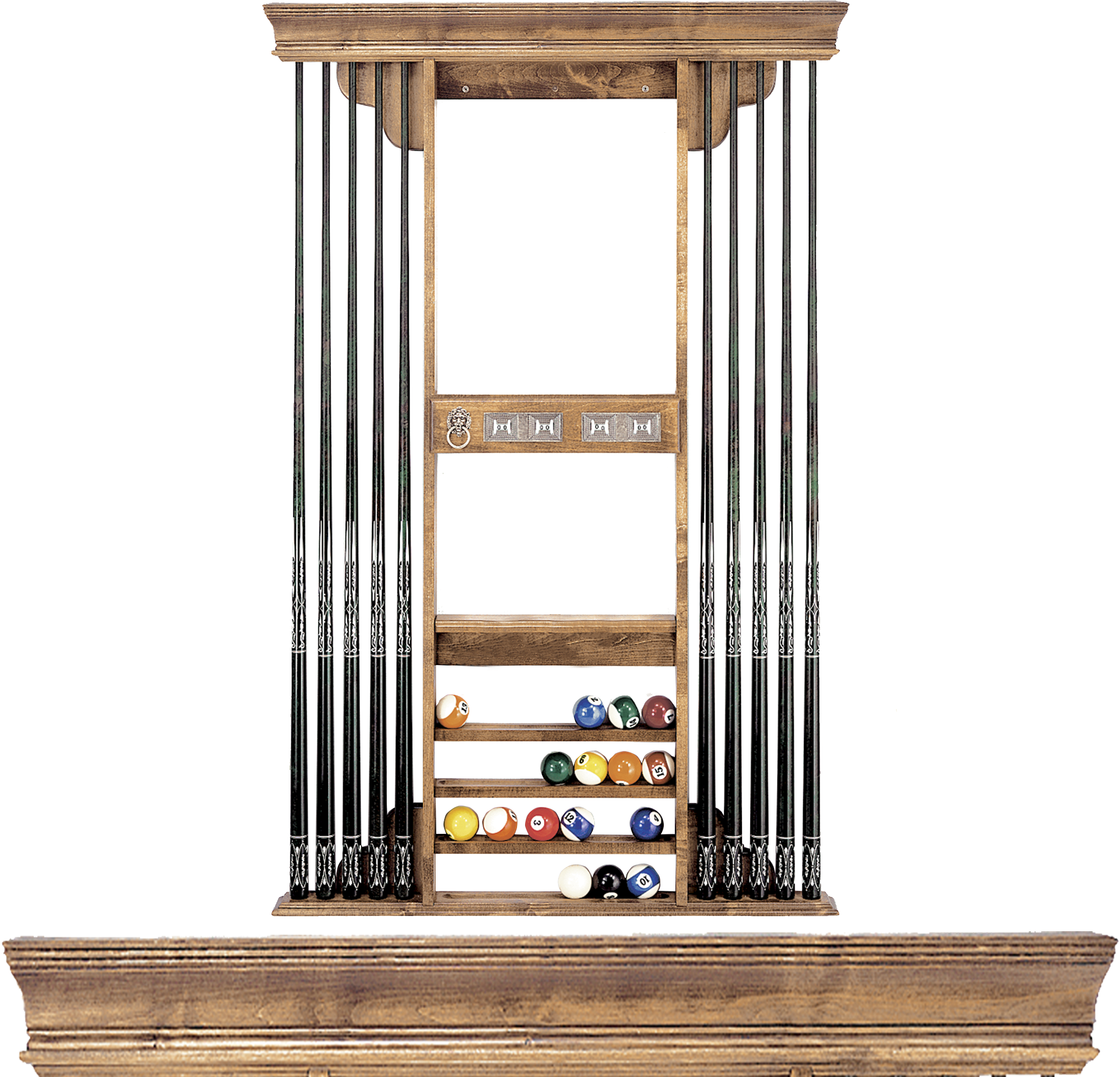 722 Ecl Bol Deluxe - Pool Cue Rack Png (2900x2200), Png Download