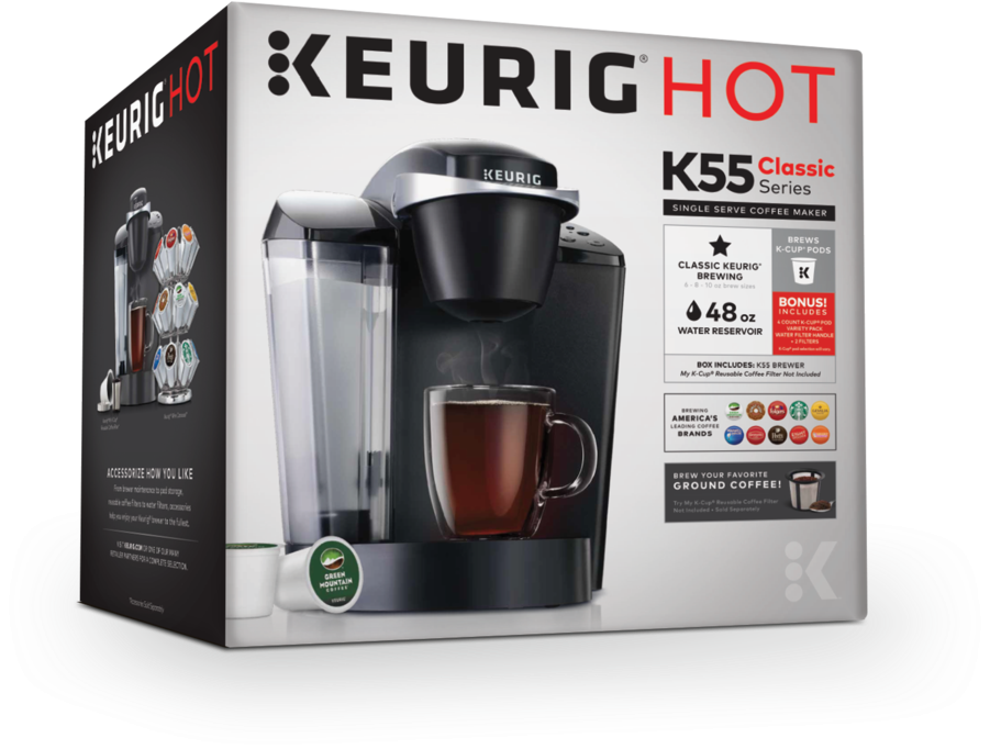 Keurig K55 Single Serve Programmable K Cup Pod Coffee - Keurig K50 Classic Coffee Maker (960x960), Png Download
