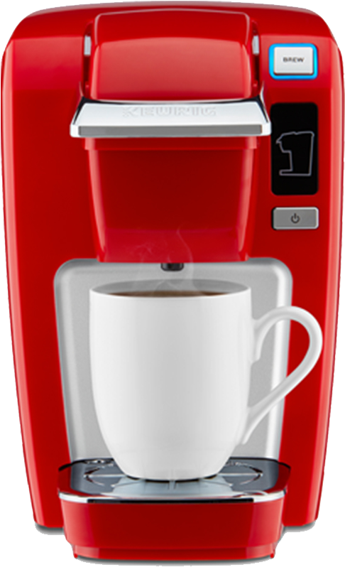 Keurig® K15 Classic Series - Keurig K15 Single Serve Coffee Maker Chili Red (924x1000), Png Download