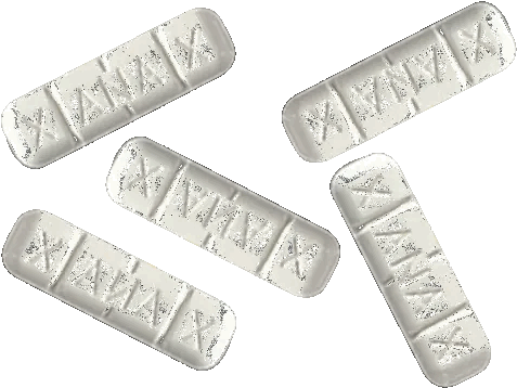 Xanax Drawing 3 Bars (500x375), Png Download