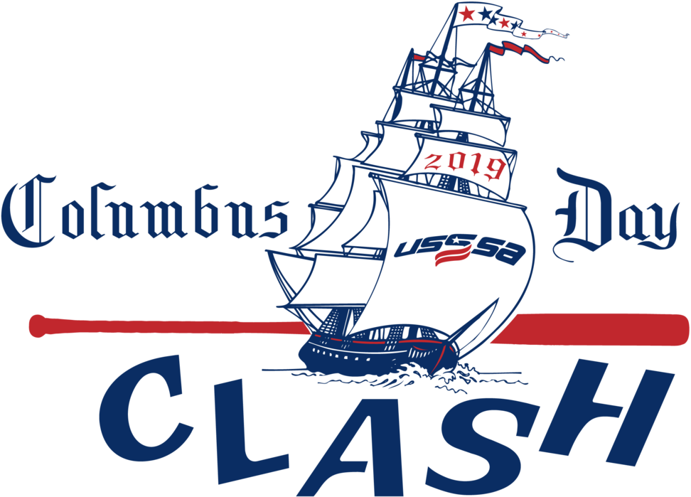 Usssa 2018 Columbus Day Clash 10/6 & 10/7 - Pirate Ship Wall Sticker - Orange (1023x748), Png Download