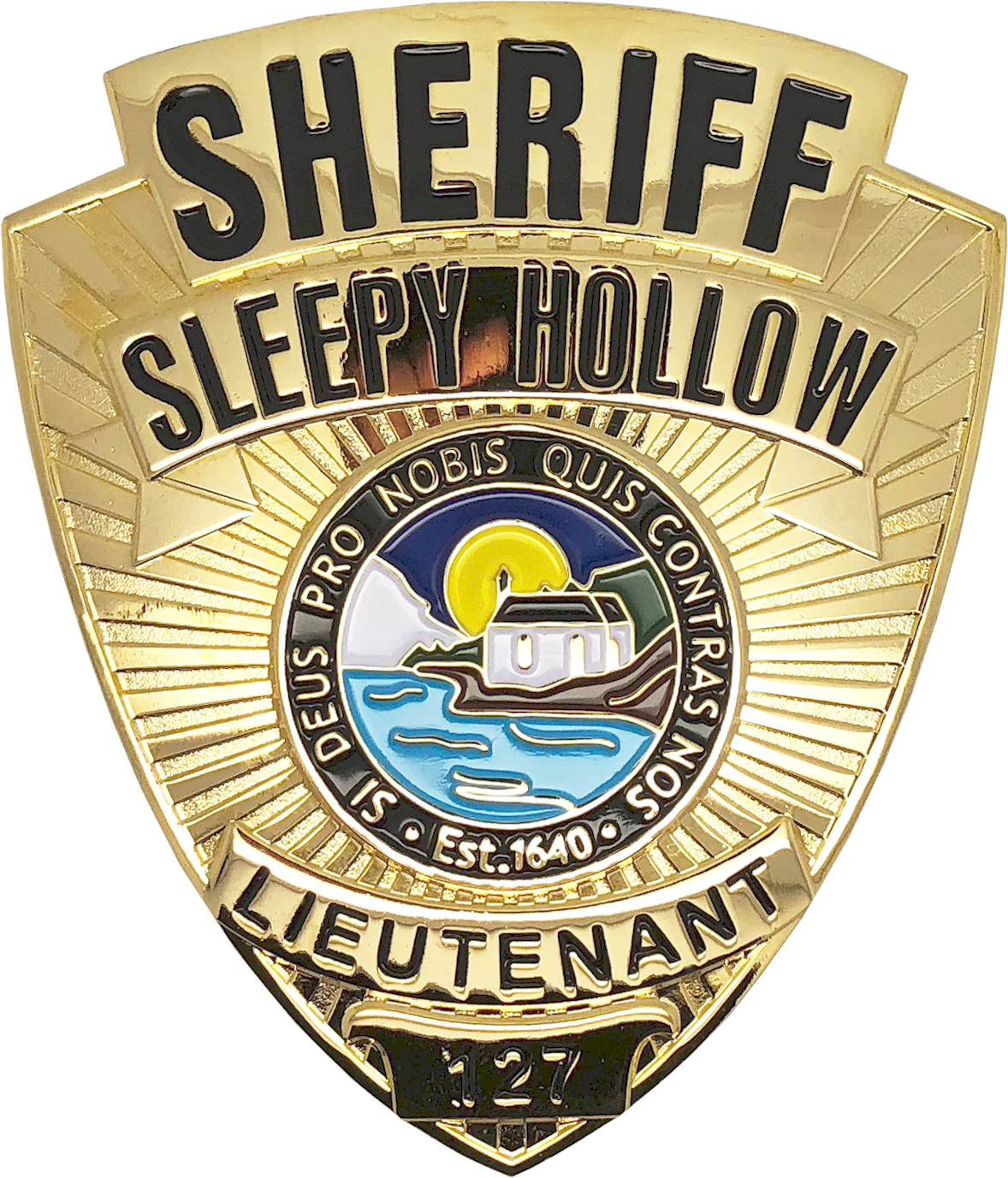 Sleepy Holllow Sheriff Lieutenant Shield Badge - Shield Police Badge (1178x1377), Png Download