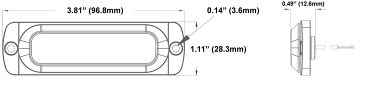 Ultra Thin White Surface Mount Led Strobe Lighthead - Lighting (470x352), Png Download