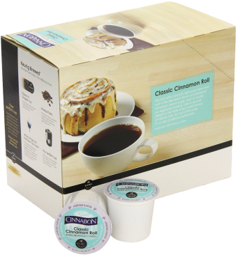 Cinnabon Classic Cinnamon Roll Keurig K-cups (370x370), Png Download