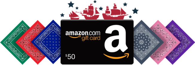 Download Win A Bandana Package And An Amazon Gift Card Enter Usa Amazon Gift Card Email Delivery Png Image With No Background Pngkey Com