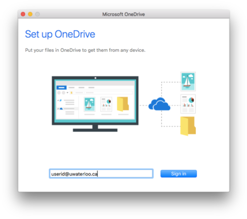 Sign Up For Onedrive Screen - Onedrive On Mac (500x442), Png Download