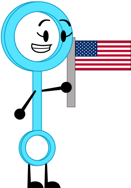 Bubble Wand Holding The U S Flag By - Orange Peace Sign Tile Coaster (454x649), Png Download