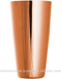 Stainless Steel Bar Shakers Copper Plated - Wood (350x350), Png Download