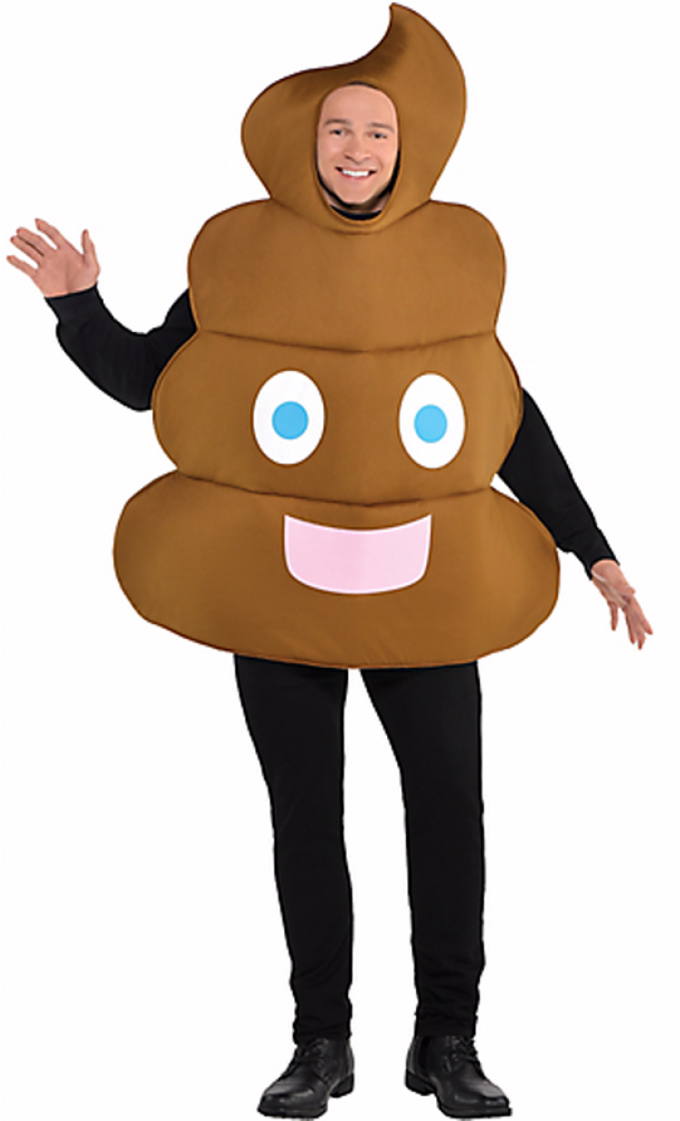 Poop Emoji Adult Costume - Poop Emoji Costume Adult (1000x1231), Png Download