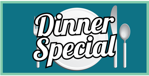 Dinner Special Vinyl Banner - Lunch (500x310), Png Download