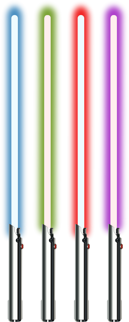 File - Lightsabercollection - Svg - Lightsaber (500x1128), Png Download