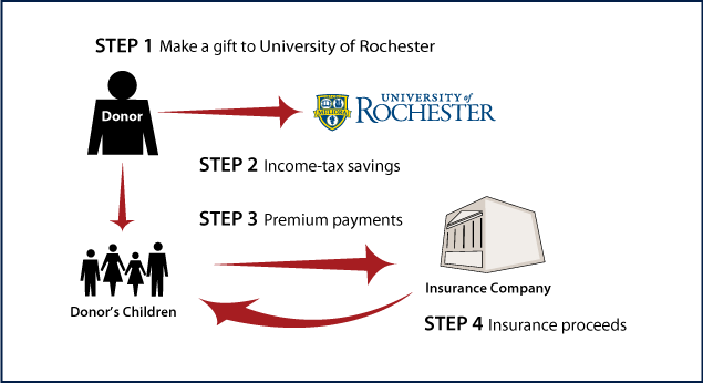 Life Insurance To Replace Gift - University Of Rochester (635x346), Png Download