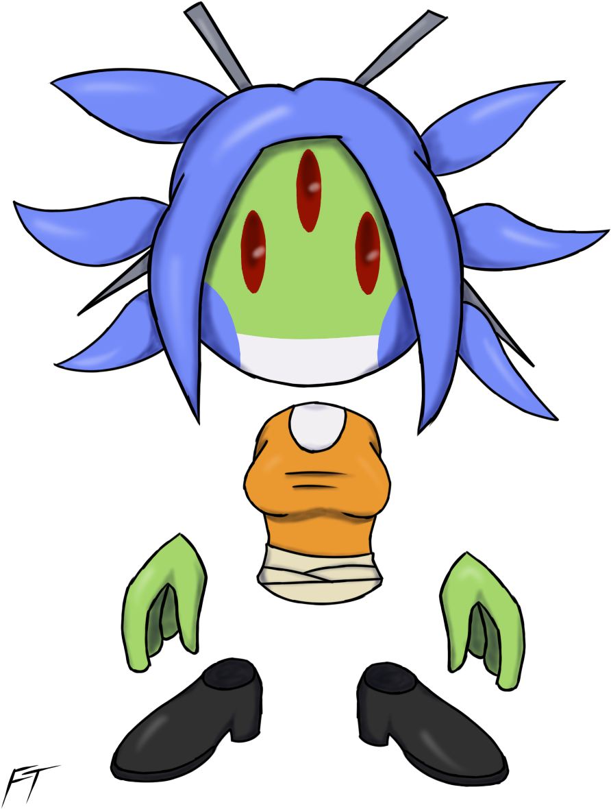 Thing-thing Hylotl Girl - Art (958x1214), Png Download