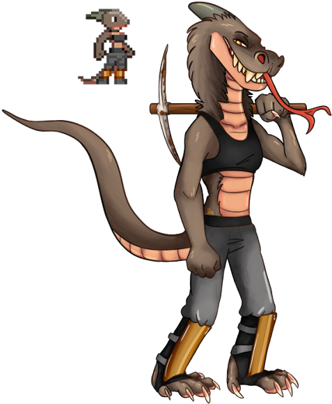 I Downloaded A Race Mod On Starbound And They Are Called - Race (500x603), Png Download