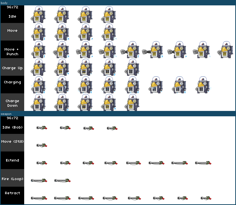 Click For Full Sized Image Shockhopper Mk I - Starbound Penguin Sprite Sheet (966x839), Png Download