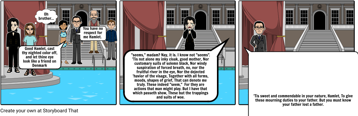 Hamlet - Cartoon (1164x385), Png Download