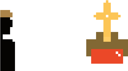 Pixel Hamlet - Cross (560x300), Png Download