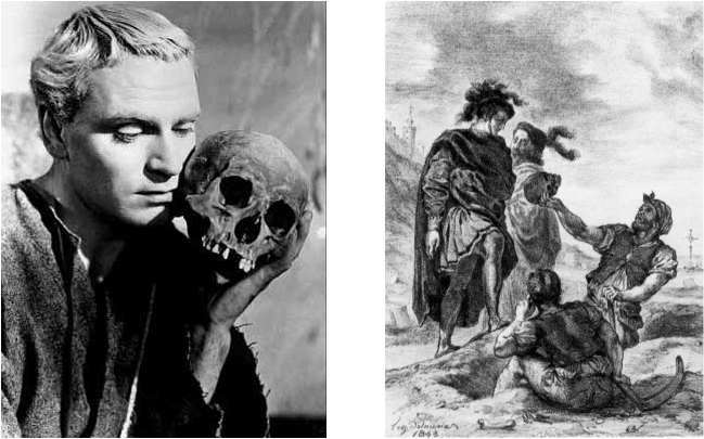Hamlet And Horatio Before The Grave Diggers 1843 By (649x405), Png Download