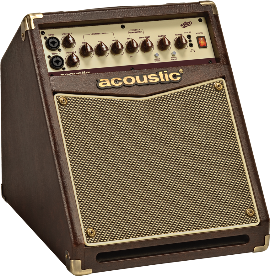 The Acoustic A20 Acoustic Instrument Amp Is Designed - Acoustic A20 20w Acoustic Guitar Amplifier Brown/tan (869x889), Png Download
