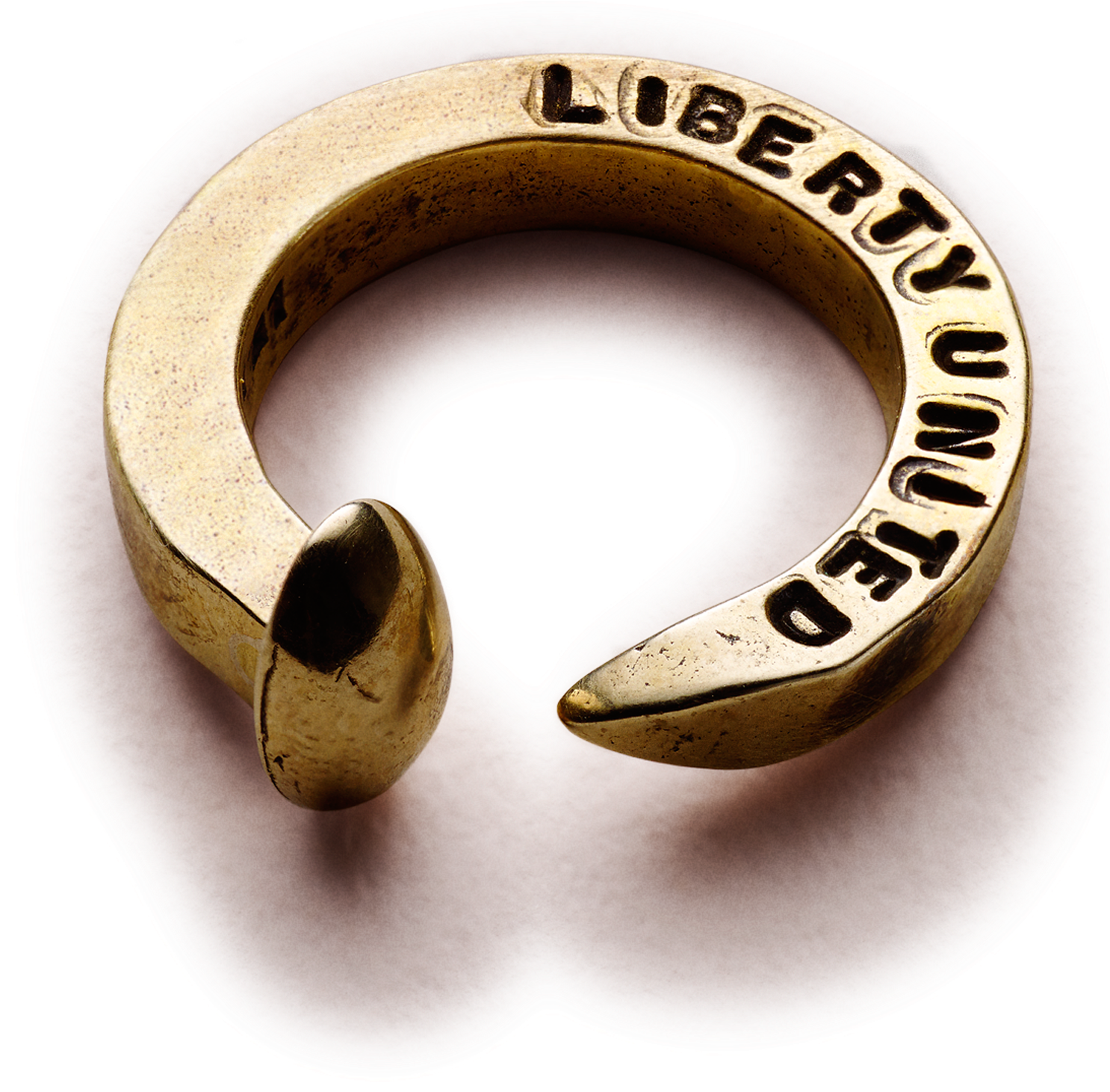 Railroad Spike Bullet Ring By Giles & Brother For Liberty - Liberty United Ring (1500x1500), Png Download