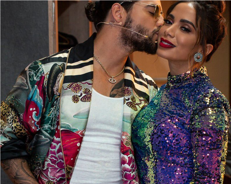 Anitta And Maluma Record "la Voz México" Together And (1200x630), Png Download