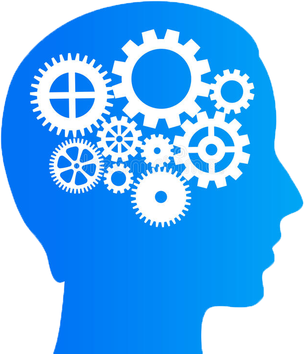 Thinking Brain Gears Vector Illustration 45238407 - Thinking Brain (800x800), Png Download