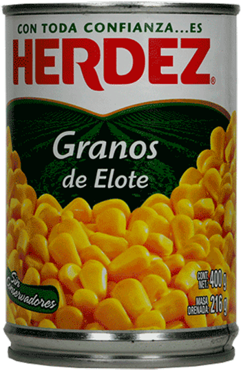 Elote En Grano Lata 400 Gr - Herdez Whole Green Jalapeno Peppers - 220g (363x550), Png Download