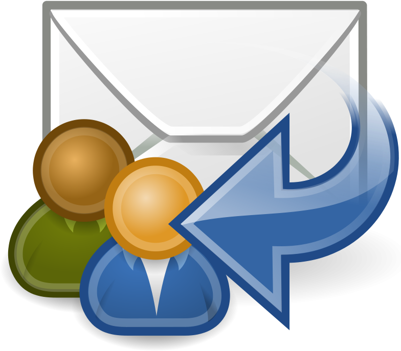 Free Vector Tango Mail Reply All - Email Recipients (800x800), Png Download