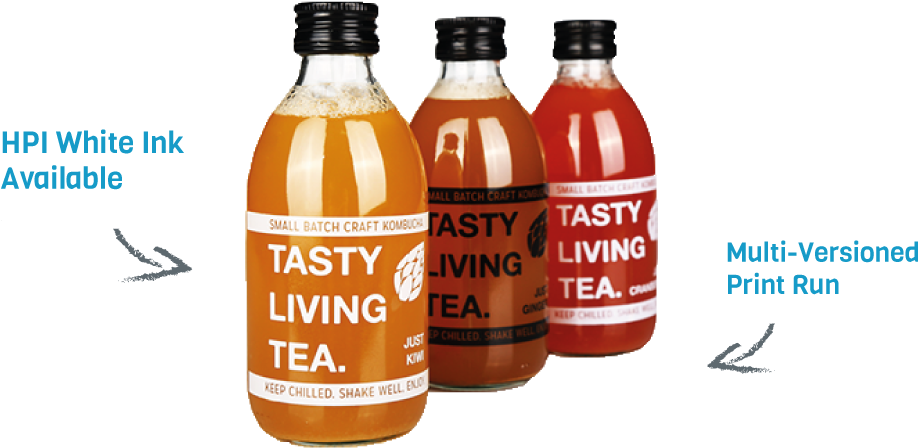 Custom Roll Label Printing On Transparent Materials - Glass Bottle (1090x547), Png Download