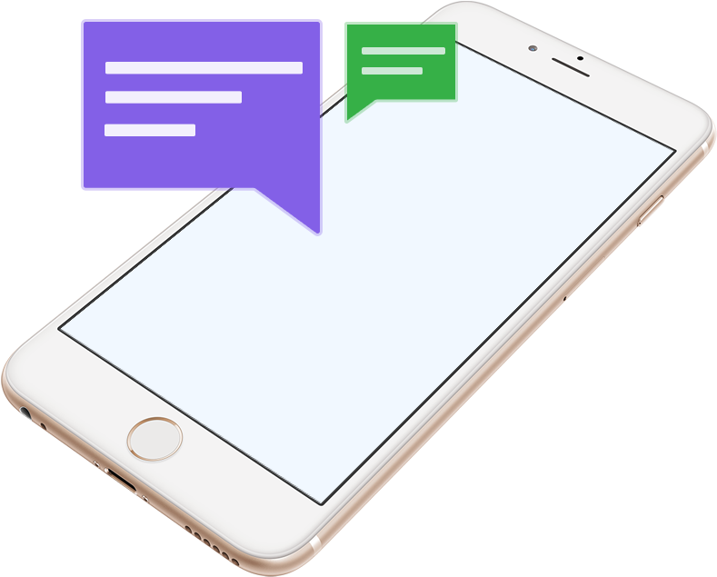 The Right Message For The Right Audience - Sms (800x645), Png Download