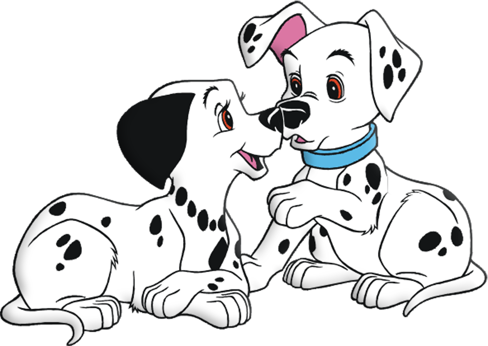 Dalmatian Clipart Little Dipper - Dessins À Colorier Chiens (1662x1181), Png Download