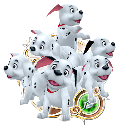 101 Dalmatians Some Of The Ninety-nine Puppies Living - Dog (420x441), Png Download