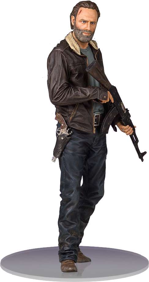 Gentle Giant The Walking Dead Rick Grimes Toyslife - Walking Dead - Rick Grimes Season 5 1:4 Scale Statue (850x1100), Png Download