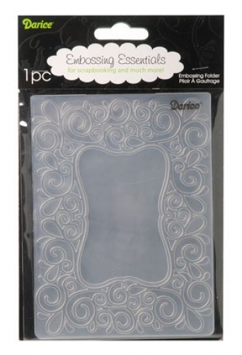 Darice 'scroll Frame' Embossing Folder (500x500), Png Download