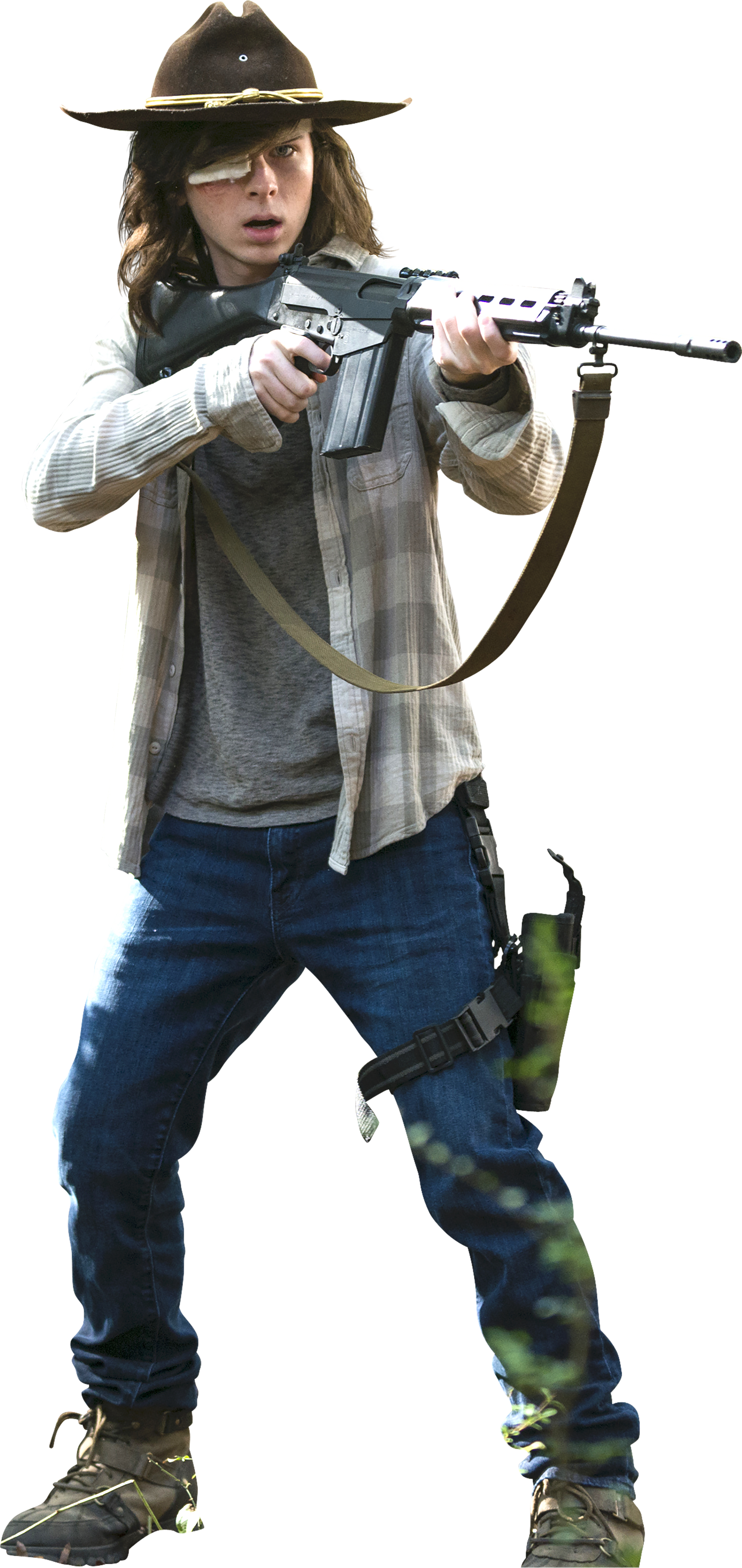 Carl Grimes Renders (3012x6360), Png Download