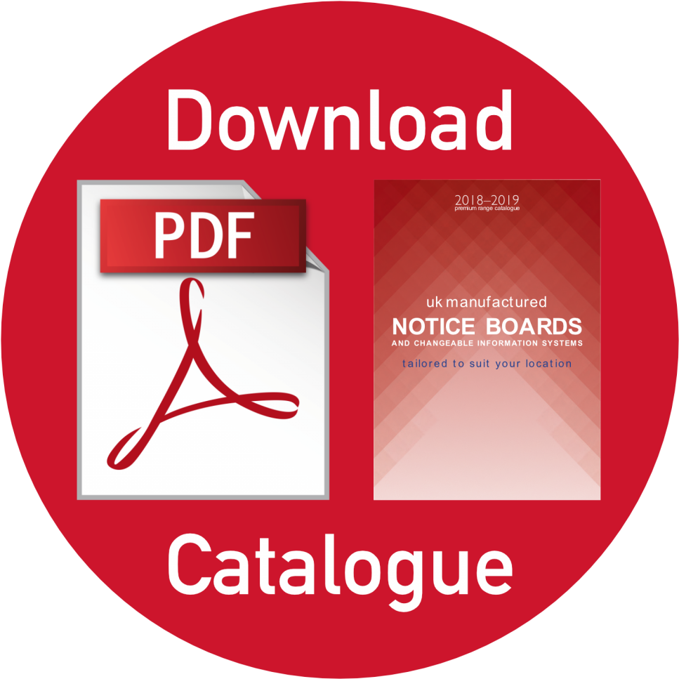 These British Made Noticeboards Have A Designer Scroll - Adobe Acrobat (1024x1024), Png Download