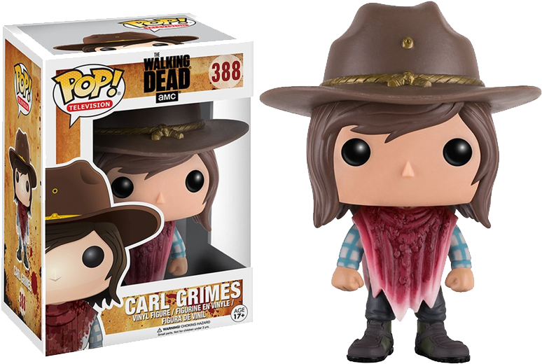 The Walking Dead - Funko Pop Carl Grimes (800x800), Png Download