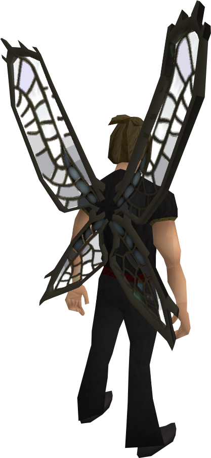 Runescape On Twitter - Dragonfly Wings Runescape (417x905), Png Download