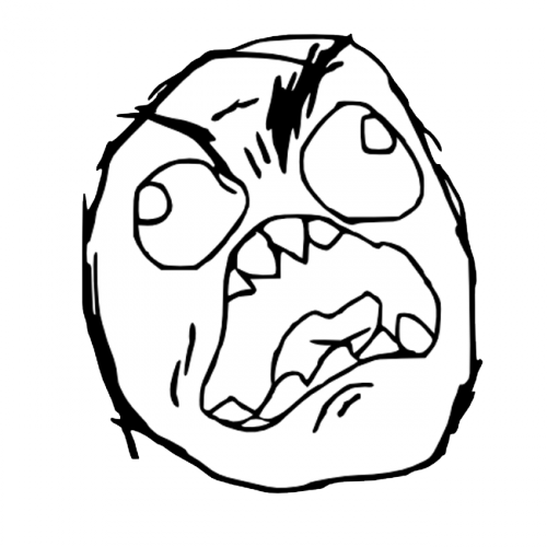 Save The Meme Bits Of Freedom Png Drawing Face Images - Troll Face Meme Angry (500x500), Png Download