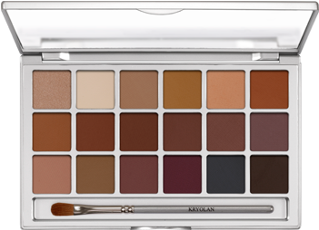 Kryolan Eye Shadow In An Elegant Mirror Palette With - Kryolan Eyeshadow Palette 18 Colors (350x450), Png Download
